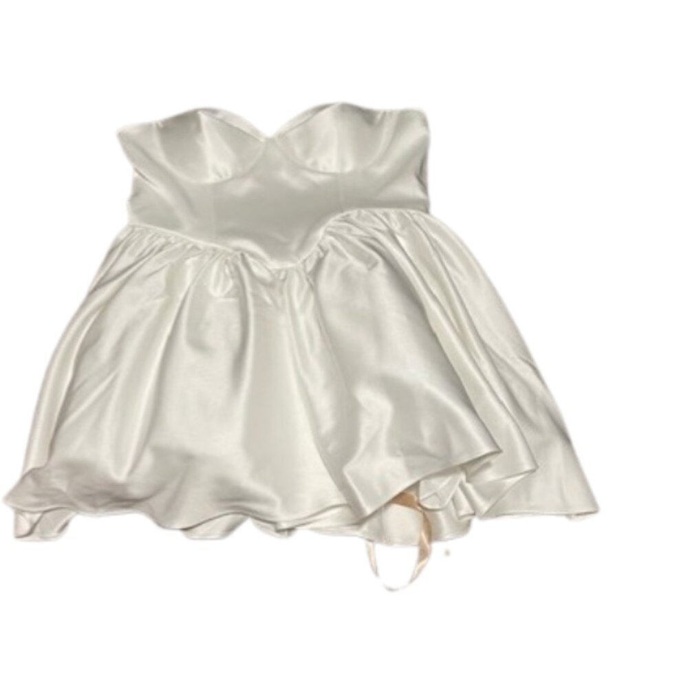 NWT Meshki Ivory White Satin Mini Dress size 3X